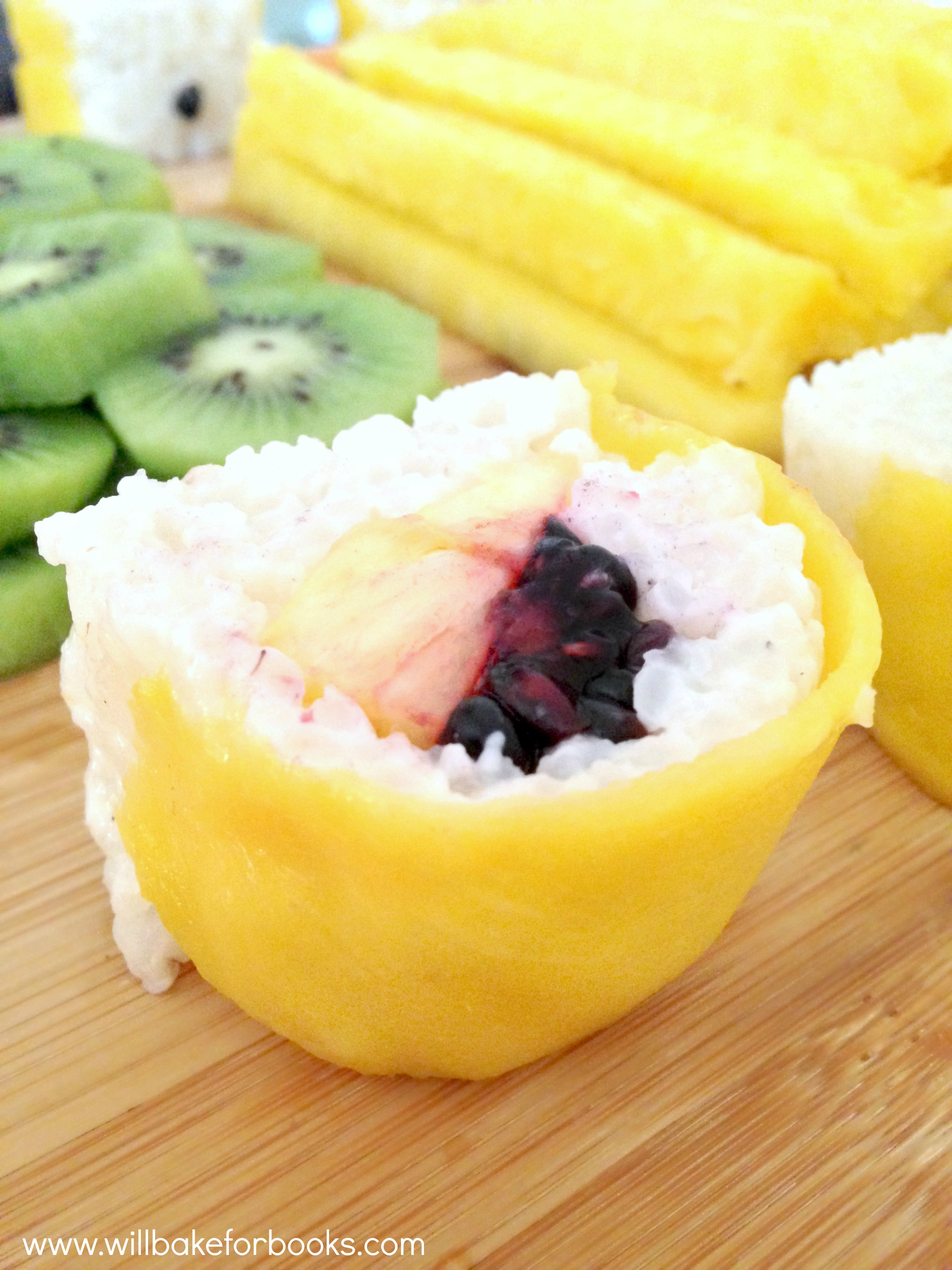 Fruit Sushi on willbakeforbooks.com