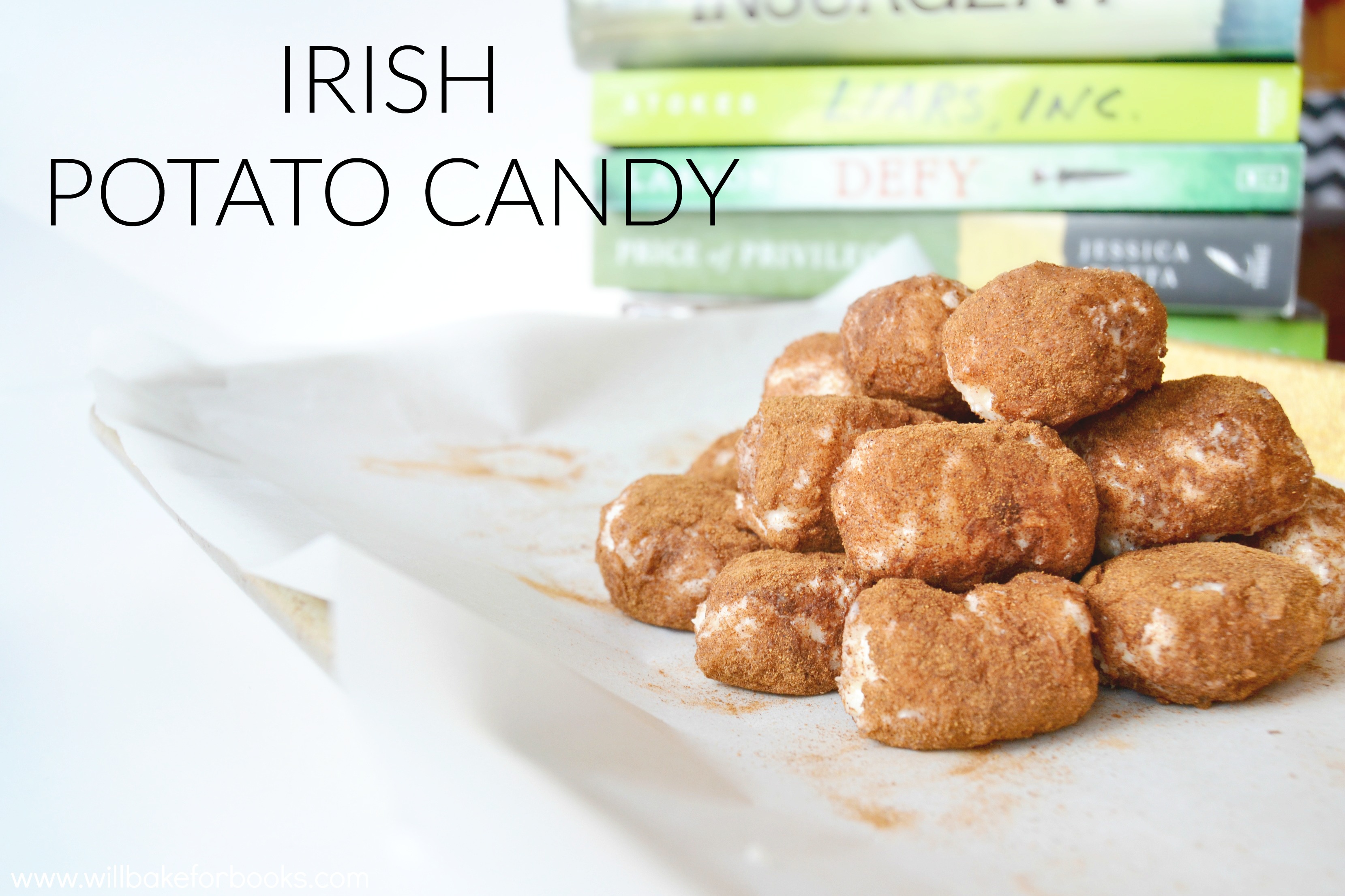 Irish Potato Candy on www.willbakeforbooks.com