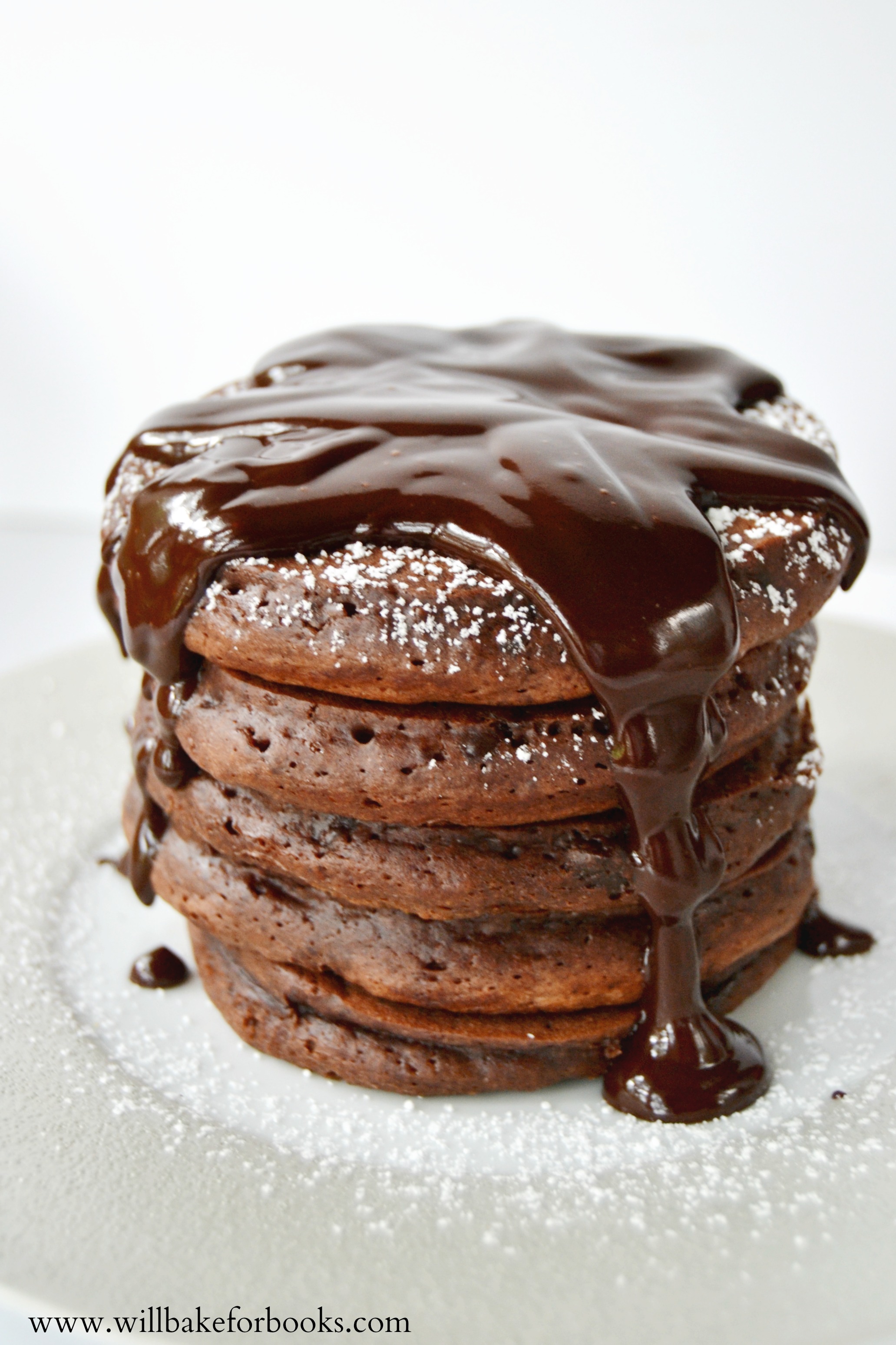 Brownie Pancakes on willbakeforbooks.com